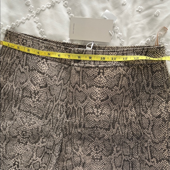 NWT Joie Snake Print Leather Shorts - Picture 4 of 12